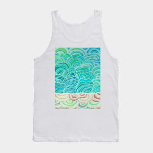 Winter Sunset Oceanscape Tank Top